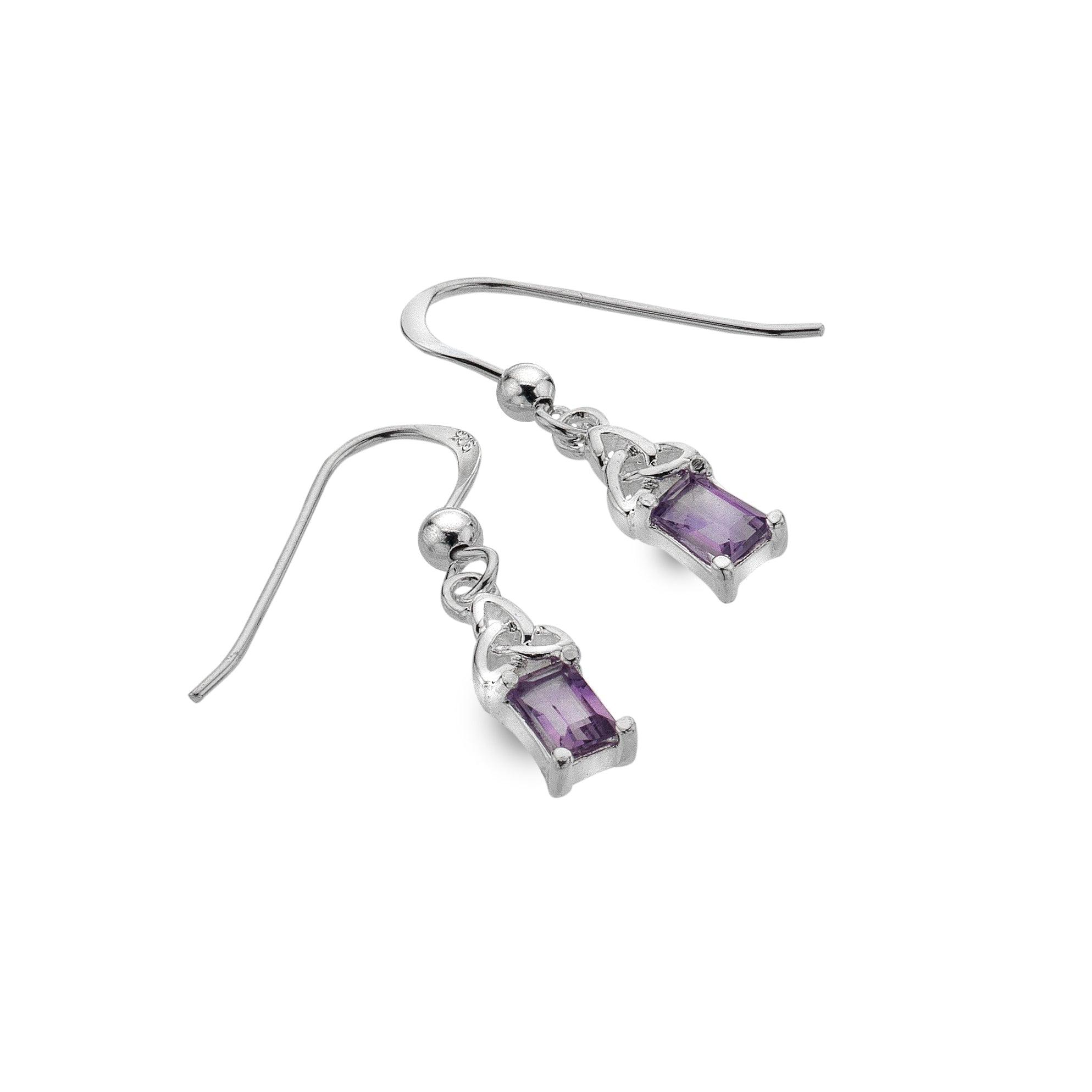 Sacred Trinity Amethyst Earrings